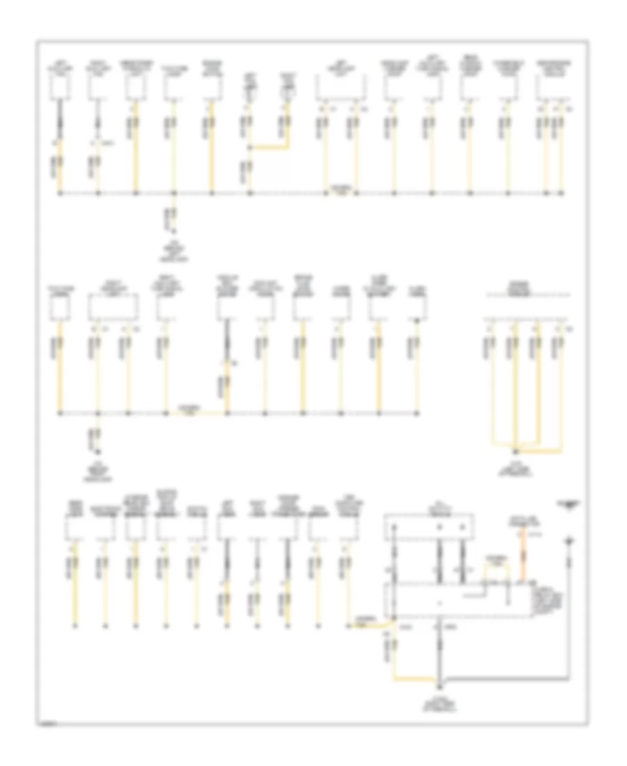 Ground Distribution Wiring Diagram 1 of 3 for Mercedes Benz ML320 2001