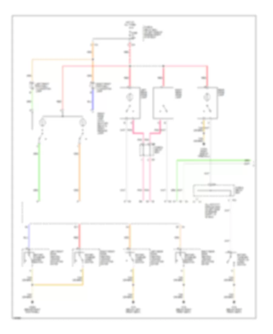 Courtesy Lamps Wiring Diagram 1 of 2 for Mercedes Benz ML320 2001