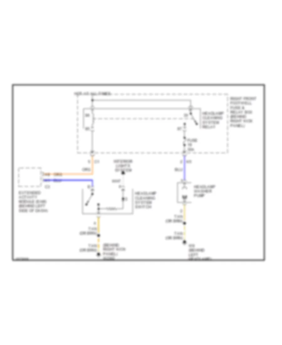 схема шайбы фары для Mercedes-Benz ML320 2001