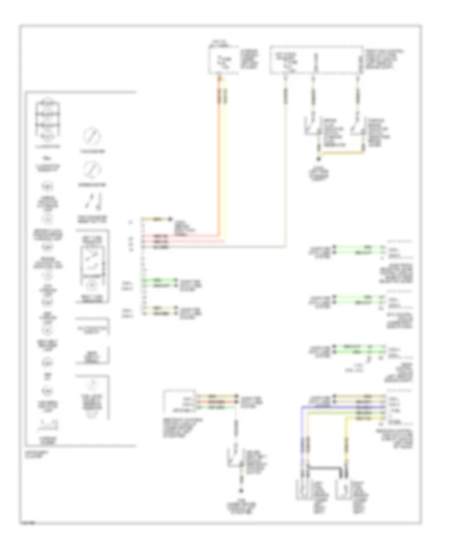 Instrument Cluster Wiring Diagram for Mercedes Benz C240 4Matic 2005
