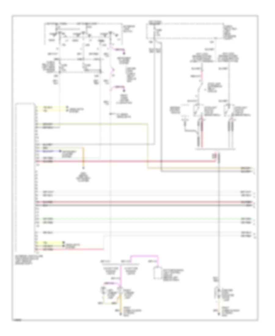 Exterior Light Wiring Diagram 1 of 2 for Mercedes Benz C230 1999