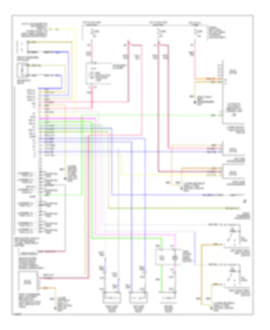 Supplemental Restraint Wiring Diagram for Mercedes Benz C230 1999