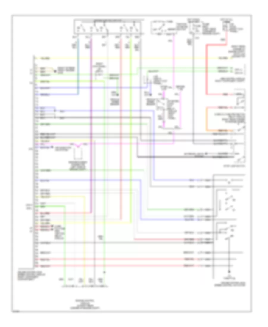 CruiseIdle Speed Control Wiring Diagram for Mercedes-Benz C280 1995