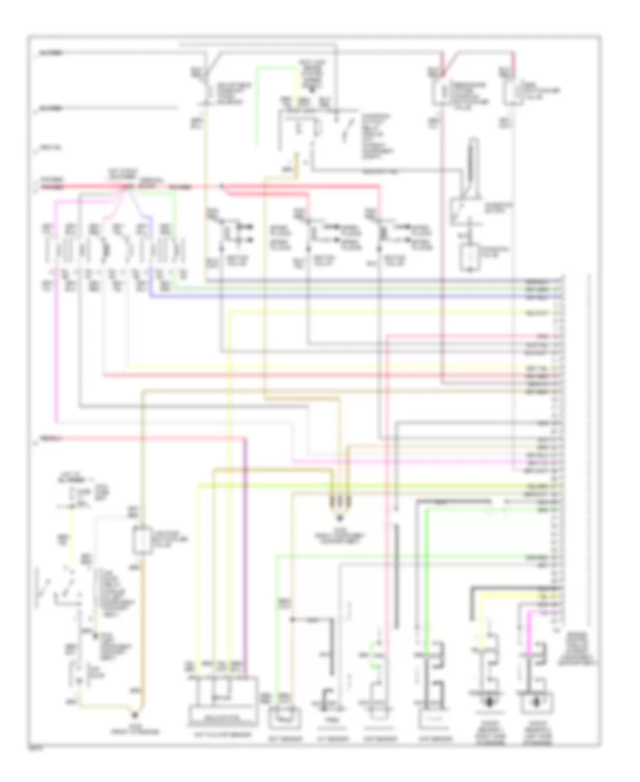 2.8L, Engine Performance Wiring Diagrams (2 of 2) for Mercedes-Benz C280 1995