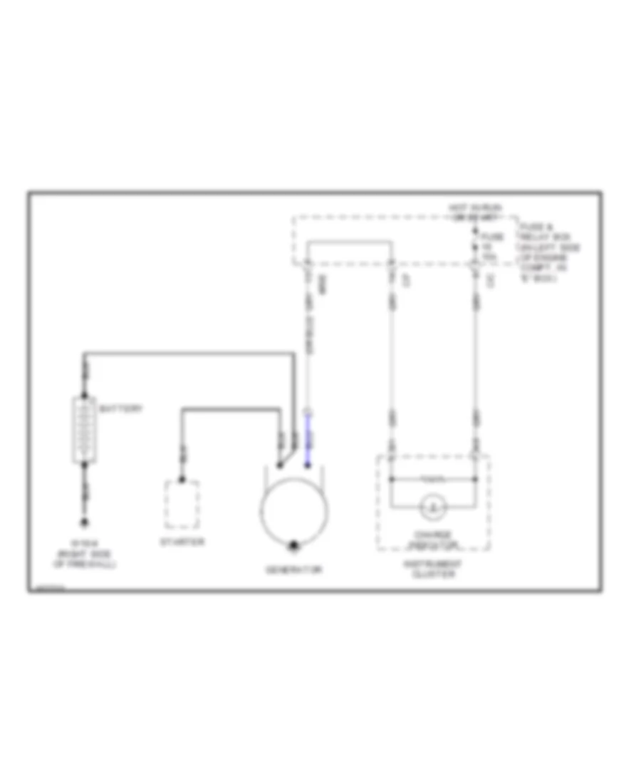 Charging Wiring Diagram for Mercedes Benz ML430 2001