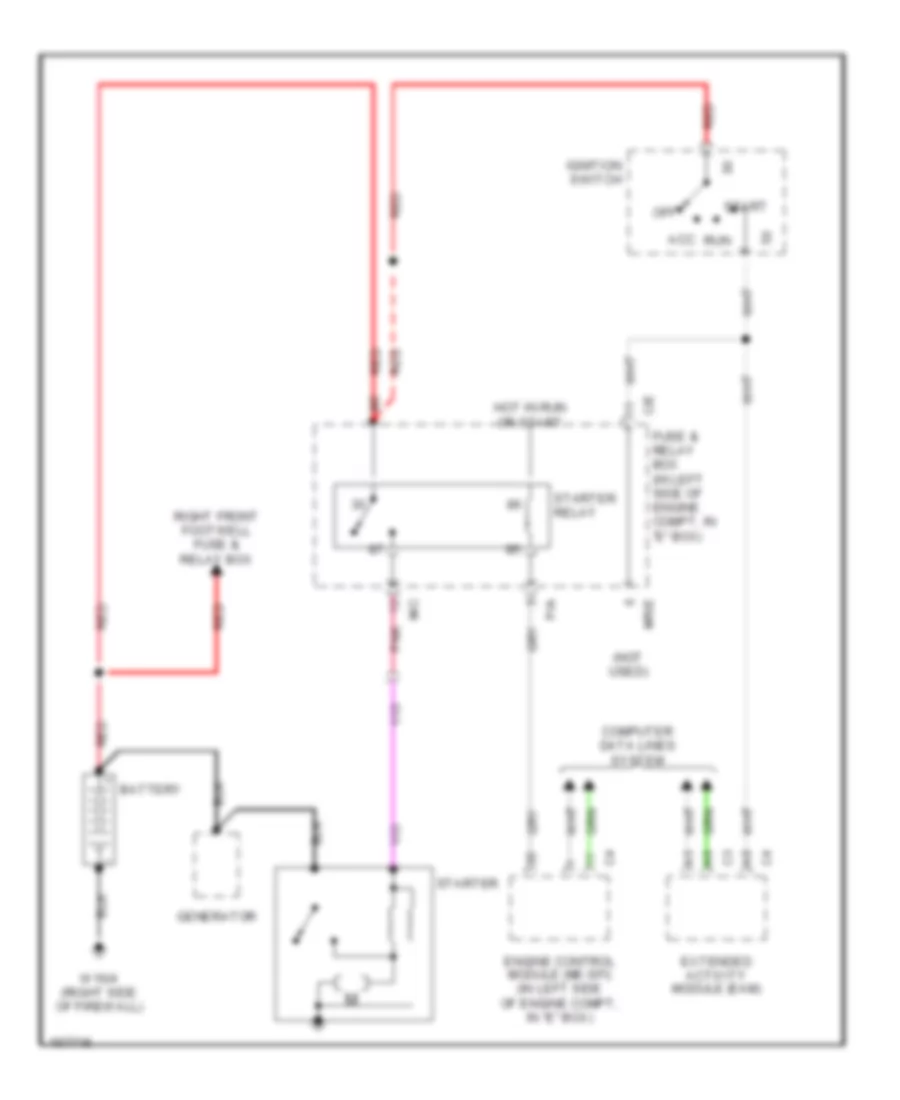 Starting Wiring Diagram for Mercedes-Benz ML430 2001