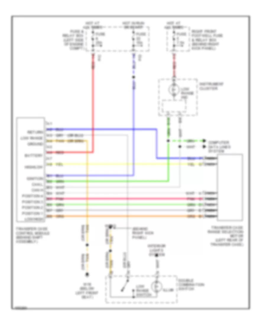 4WD Wiring Diagram for Mercedes Benz ML430 2001