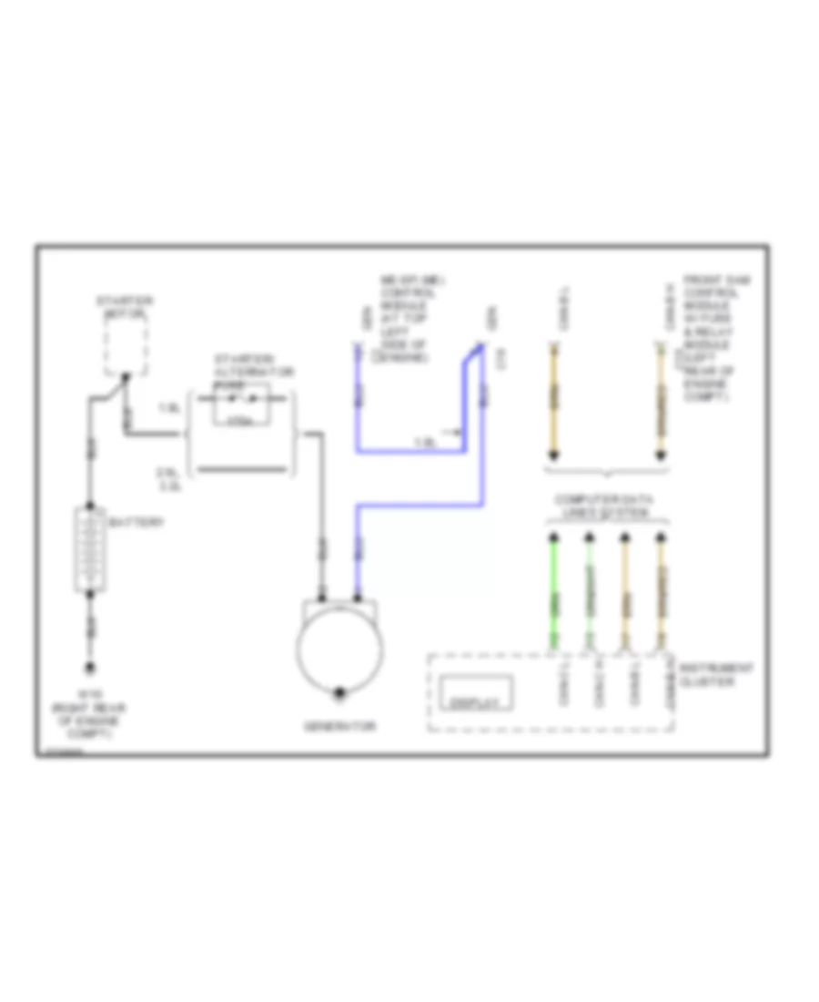 Charging Wiring Diagram for Mercedes Benz C320 2005