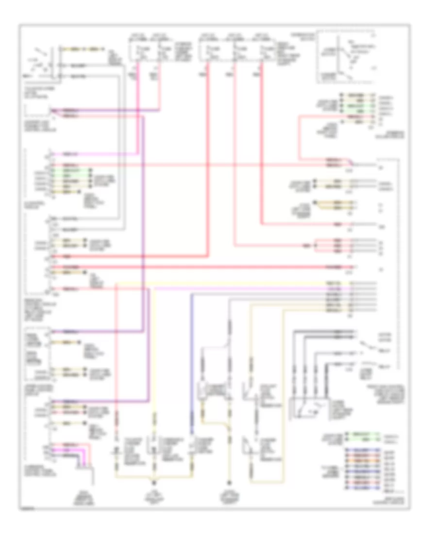 Электросхема стеклоочистителя, дворников и омывателя, Универсал для Mercedes-Benz C320 4Matic 2005