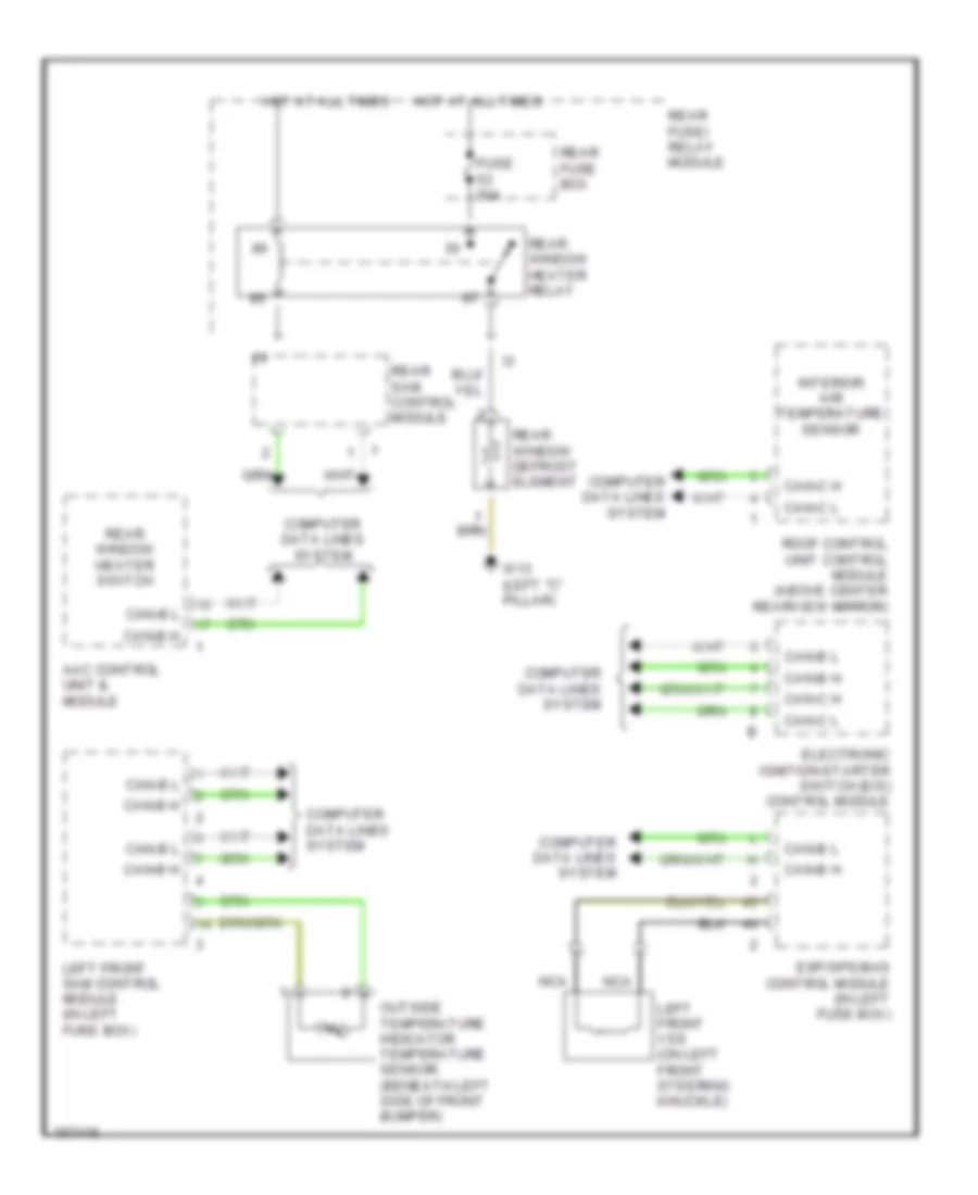 Defoggers Wiring Diagram for Mercedes Benz S430 2001