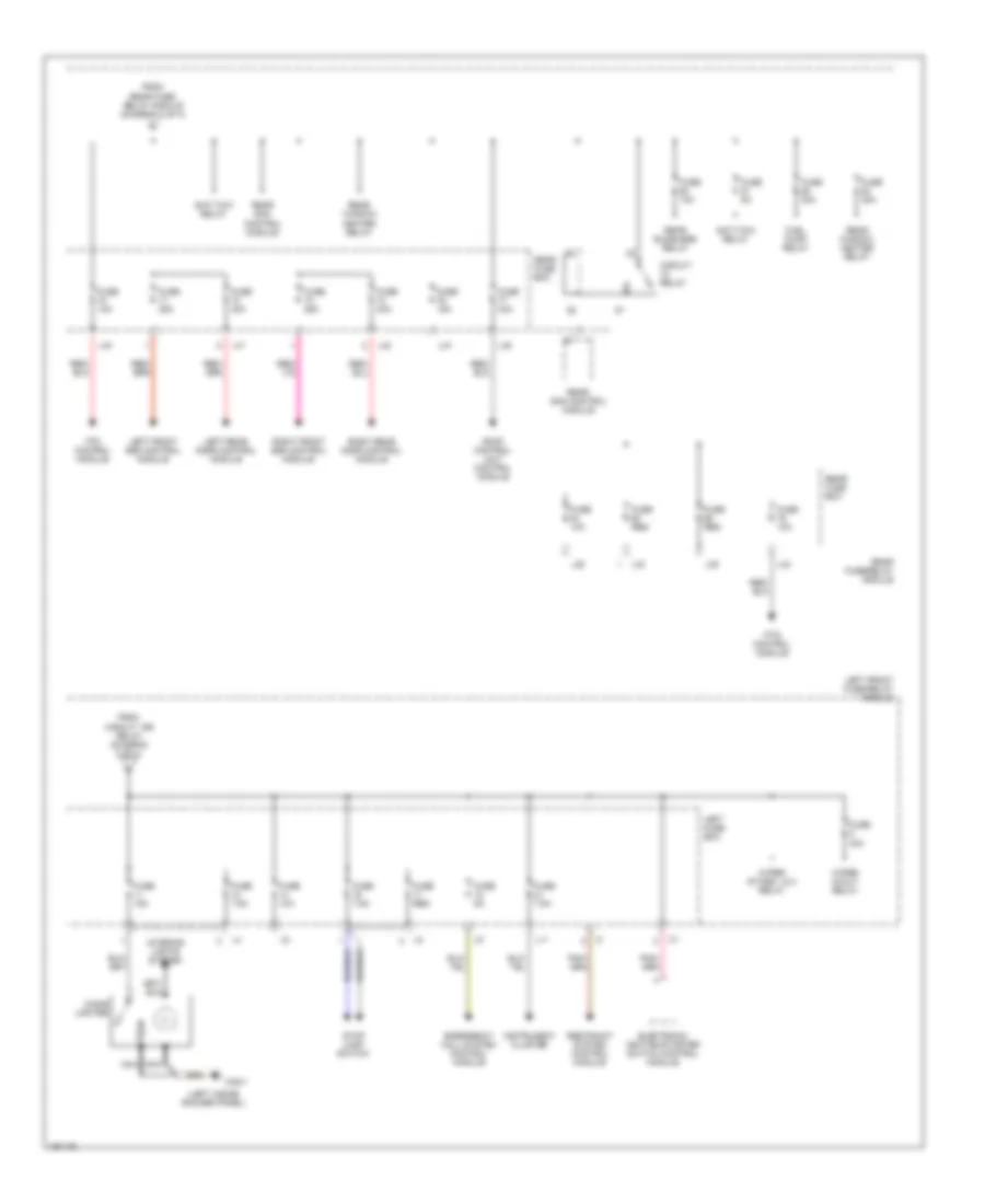 Power Distribution Wiring Diagram (3 of 4) for Mercedes-Benz S430 2001