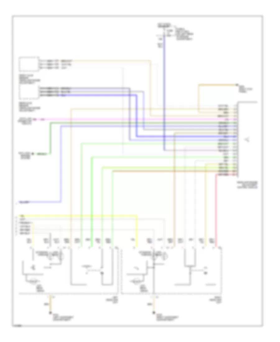 Headlight Wiring Diagram with Xenon Lamps 2 of 2 for Mercedes Benz CLK320 1999