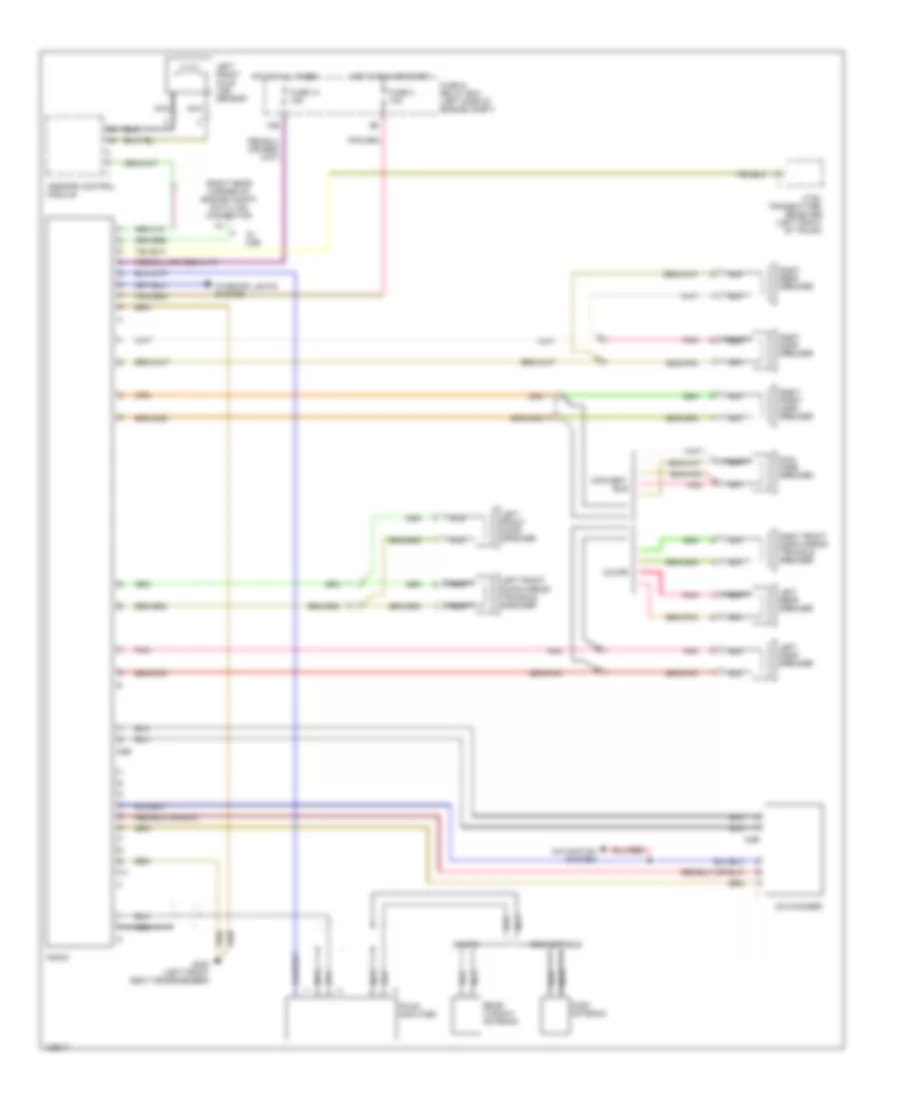 Radio Wiring Diagrams, without Amplifier for Mercedes-Benz CLK320 1999