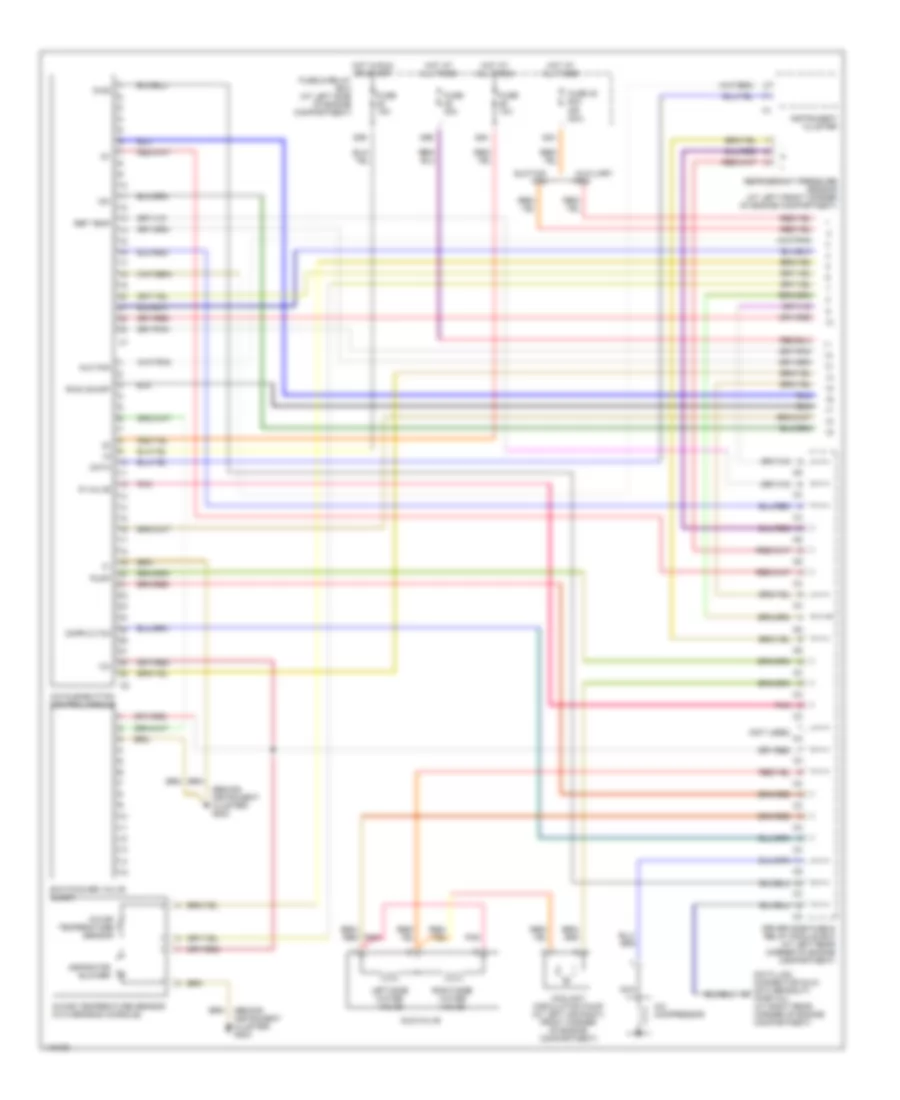 Automatic A C Wiring Diagram 1 of 2 for Mercedes Benz CLK430 1999