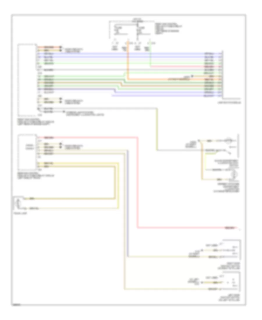 Courtesy Lamps Wiring Diagram 1 of 2 for Mercedes Benz CLK350 2008