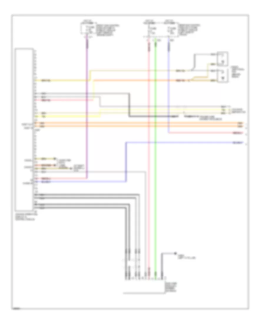 COMAND Actuation Wiring Diagram, Except Convertible (1 of 2) for Mercedes-Benz CLK350 2008