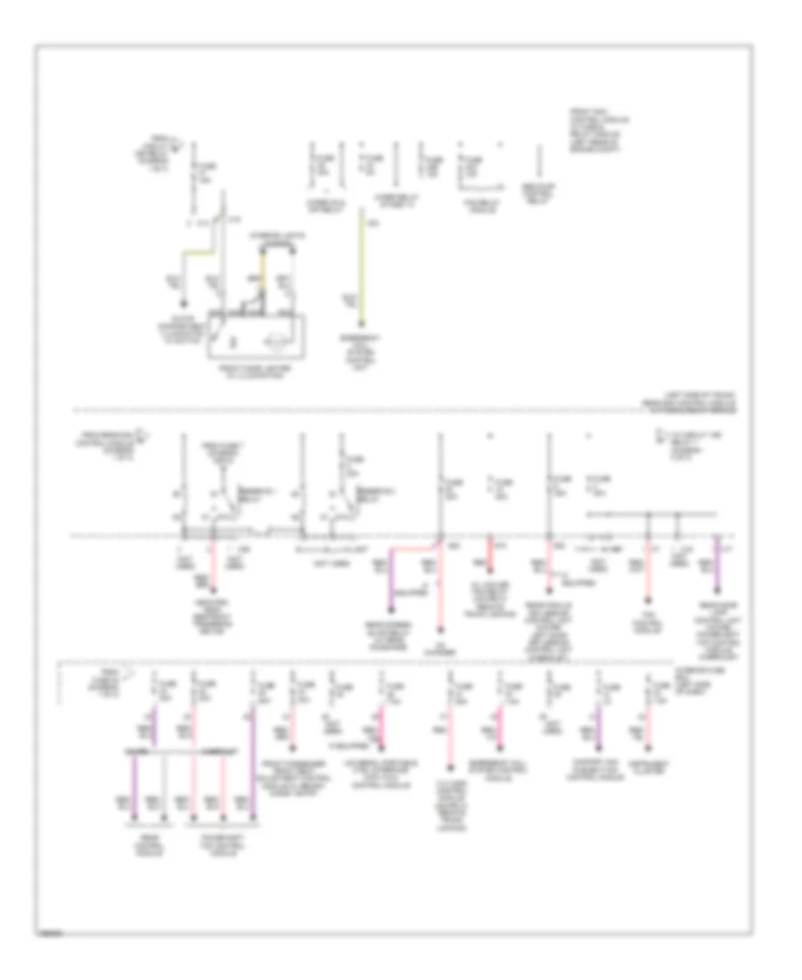 Power Distribution Wiring Diagram (2 of 3) for Mercedes-Benz CLK350 2008