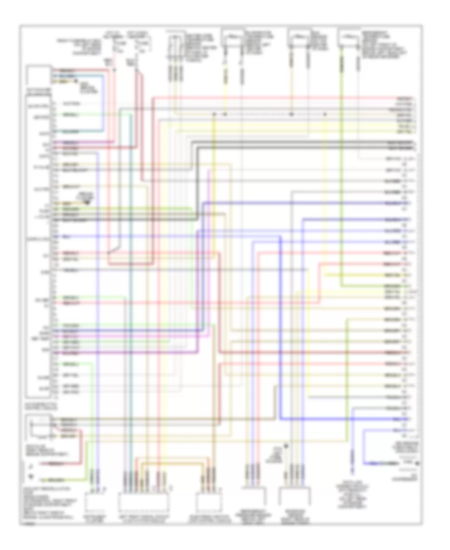 Automatic A C Wiring Diagram 1 of 2 for Mercedes Benz E300 1999