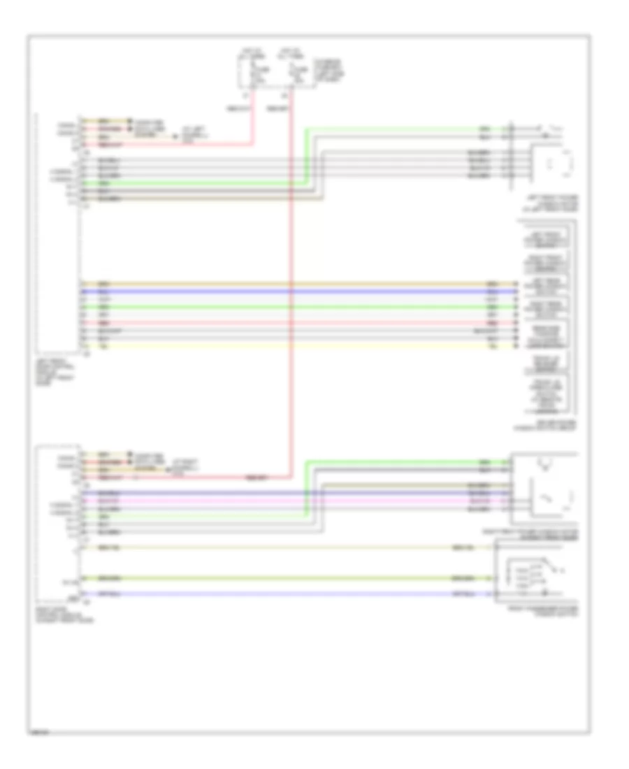 Power Windows Wiring Diagram Convertible 1 of 2 for Mercedes Benz CLK550 2008