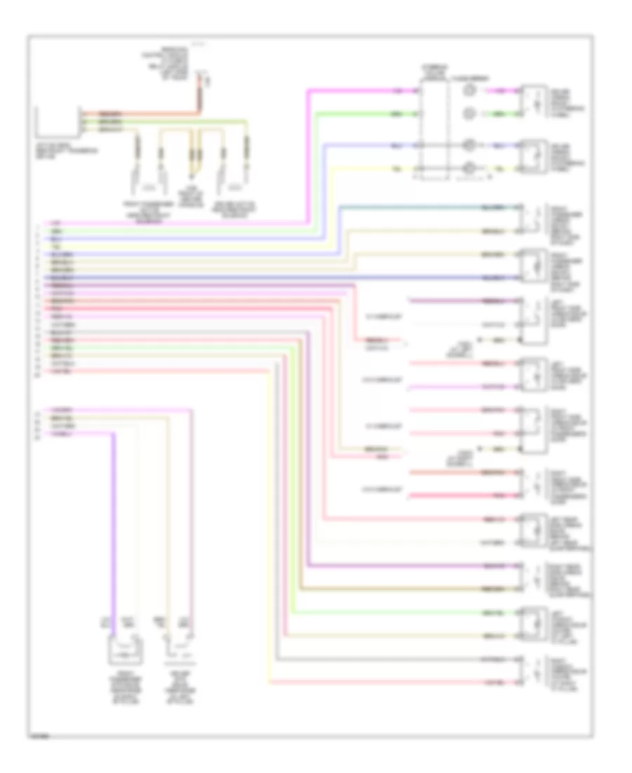 Supplemental Restraints Wiring Diagram (2 of 2) for Mercedes-Benz CLK550 2008