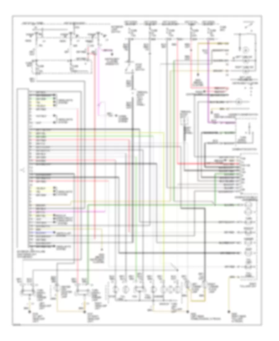 Exterior Lamps Wiring Diagram for Mercedes-Benz S500 1995