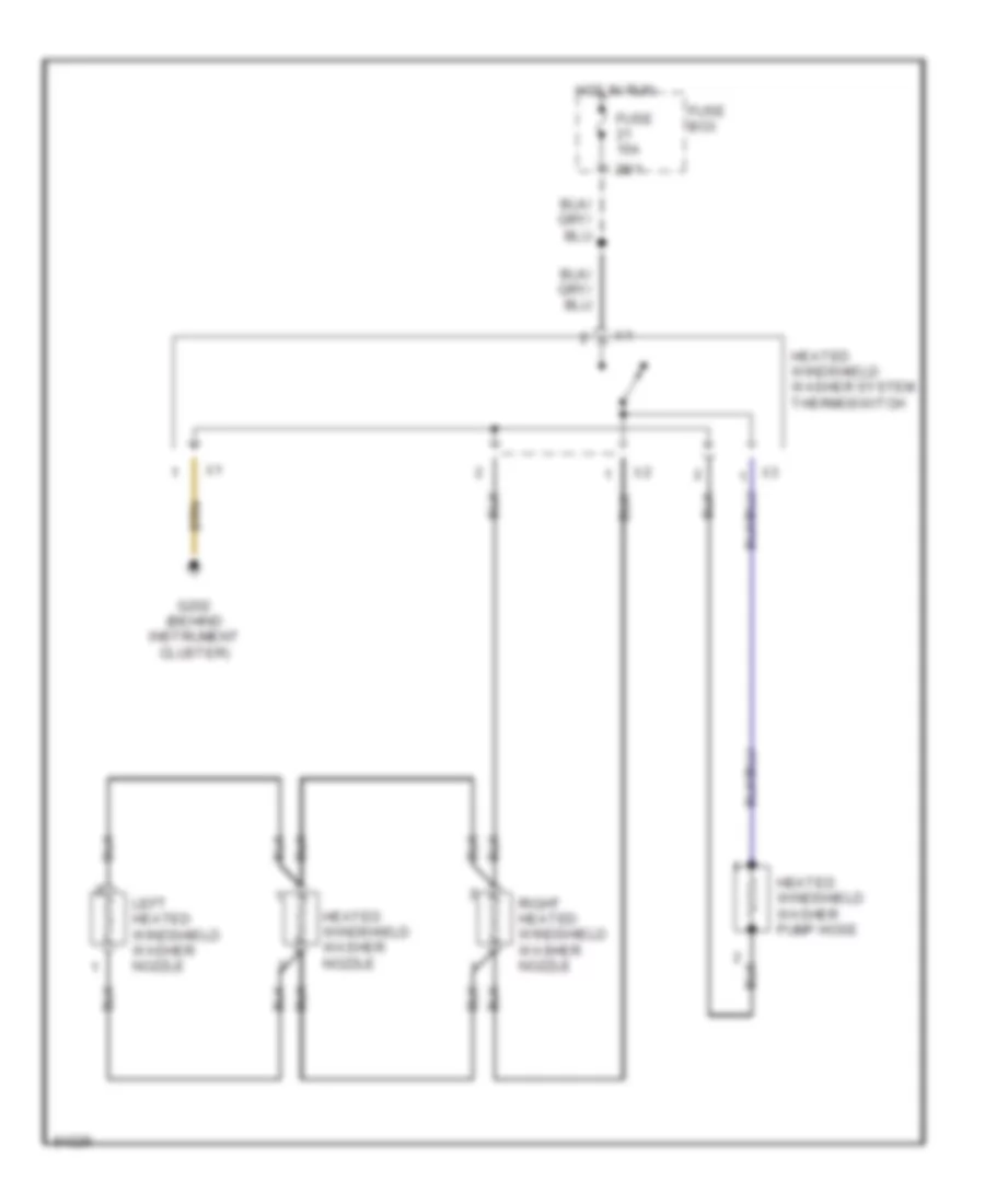 горячая схема омывателя лобового стекла для Mercedes-Benz S500 1995