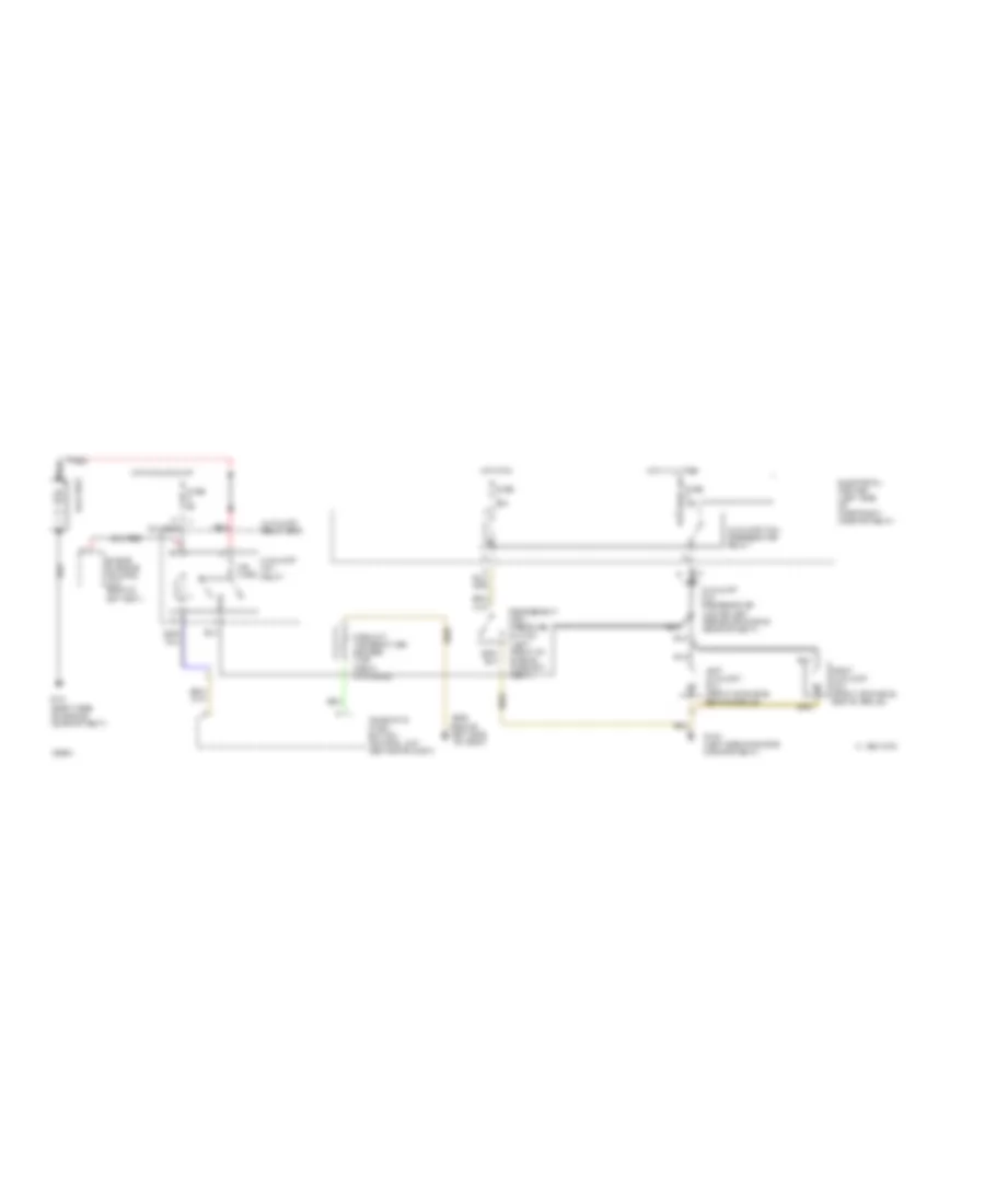 2.6L, Cooling Fan Wiring Diagram for Mercedes-Benz 190E 1992