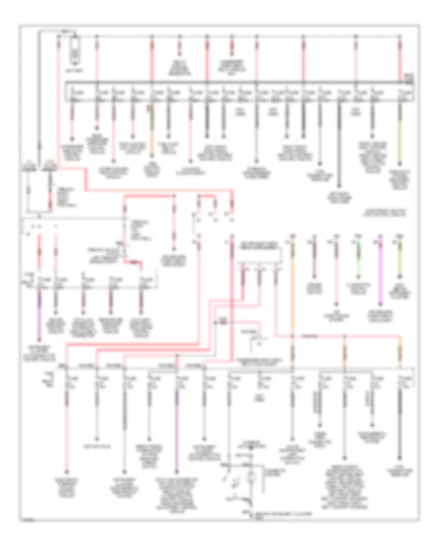 Power Distribution Wiring Diagram for Mercedes Benz E320 4Matic 1999