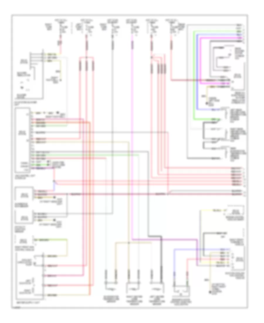 Automatic A C Wiring Diagram 1 of 2 for Mercedes Benz S500 2001
