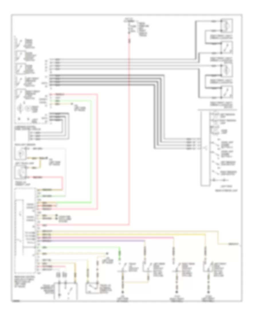 Courtesy Lamps Wiring Diagram 1 of 2 for Mercedes Benz CLS550 2008