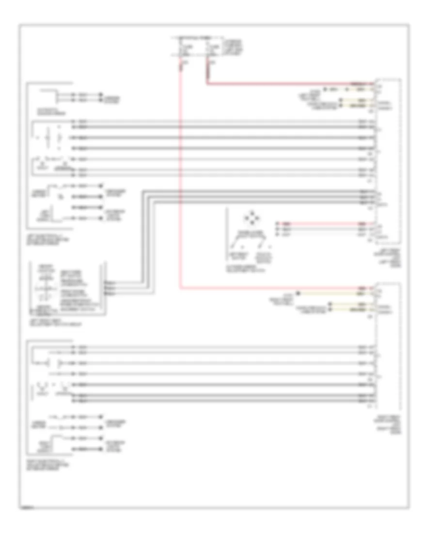 Memory Mirrors Wiring Diagram for Mercedes-Benz CLS550 2008