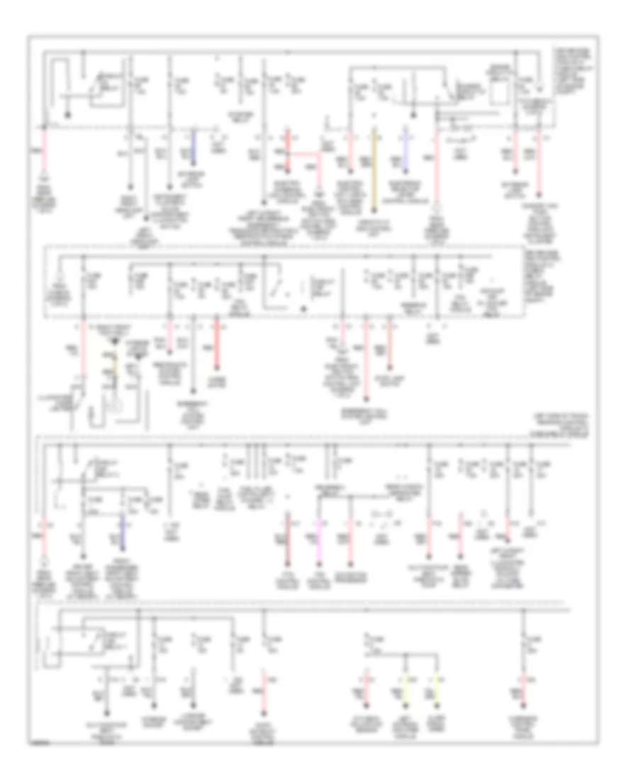 Power Distribution Wiring Diagram (2 of 2) for Mercedes-Benz CLS550 2008