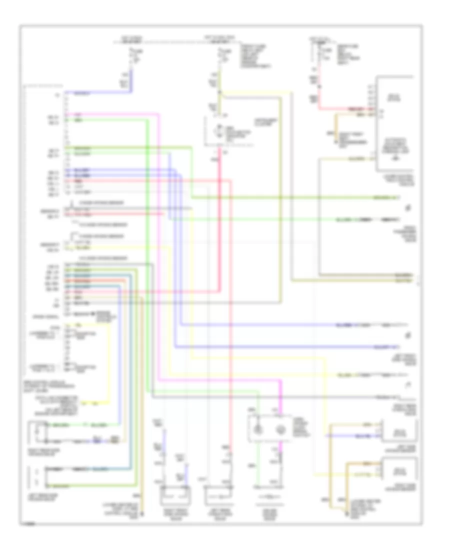 Supplemental Restraint Wiring Diagram 1 of 2 for Mercedes Benz E430 1999