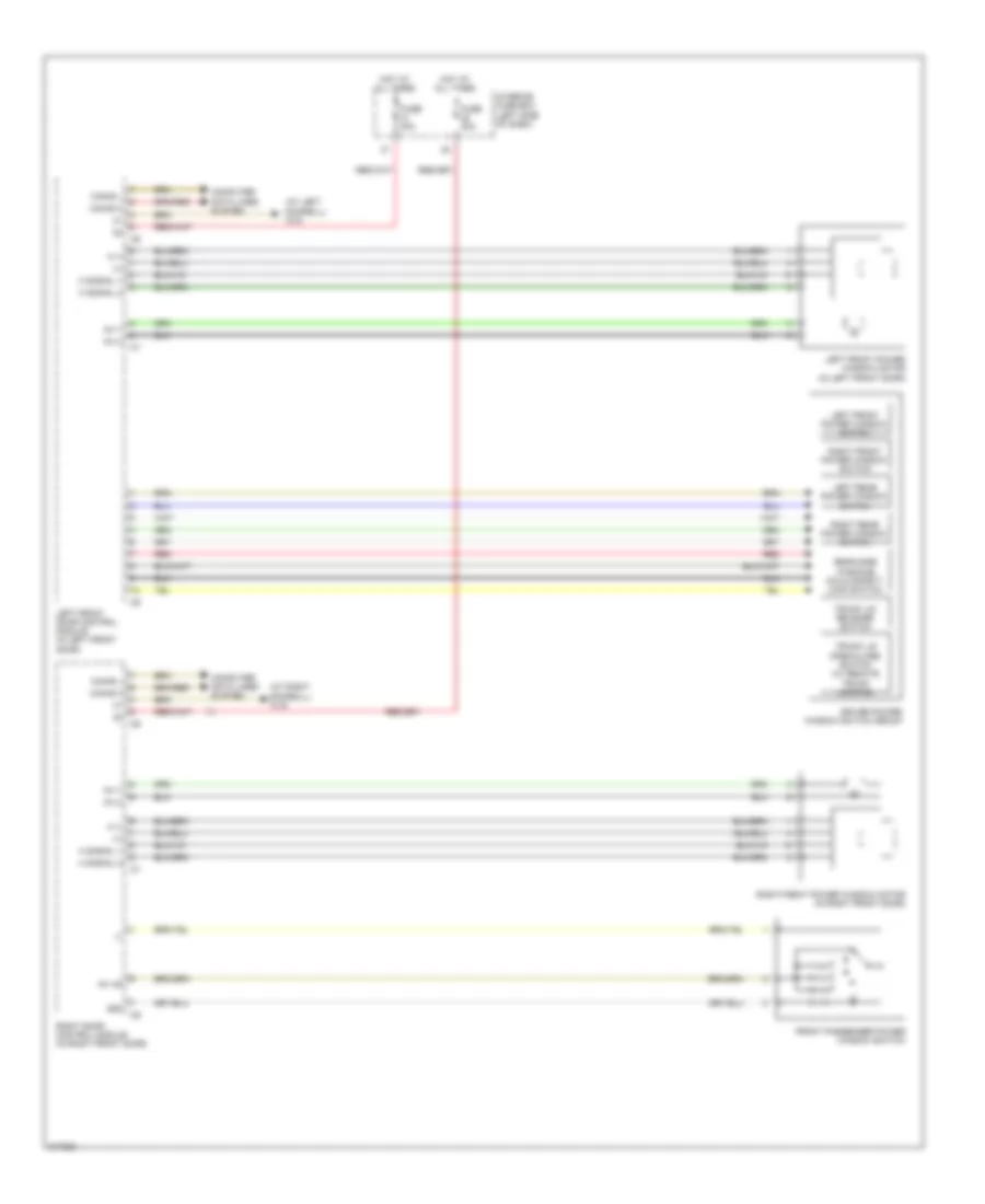 Power Windows Wiring Diagram Convertible 1 of 2 for Mercedes Benz CLK350 2009