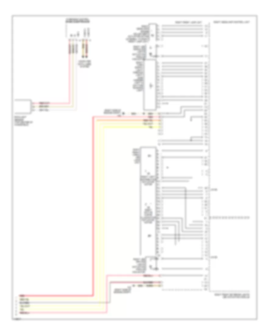 Headlights Wiring Diagram, Wagon with Dynamic LED Headlamps (3 of 3) for Mercedes-Benz E350 4Matic 2014