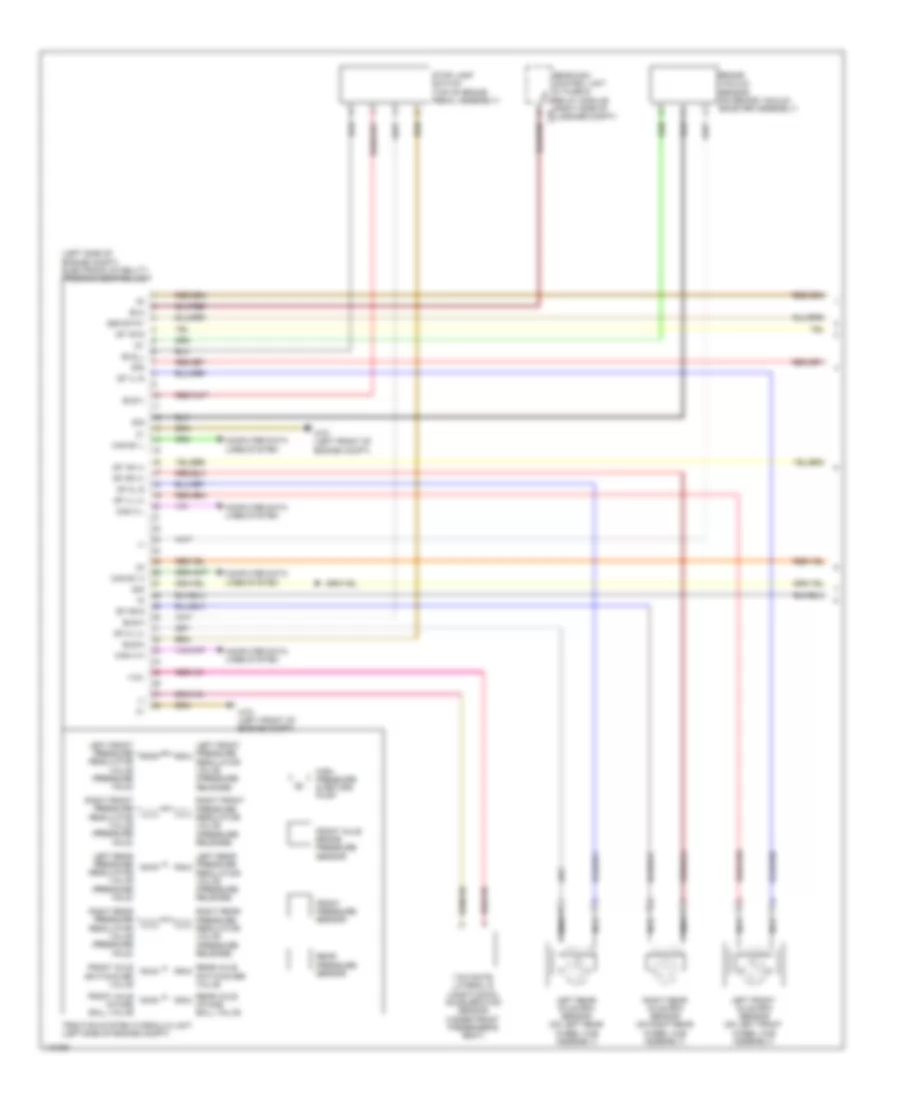 Anti-lock Brakes Wiring Diagram, Sedan (1 of 2) for Mercedes-Benz E350 4Matic 2014