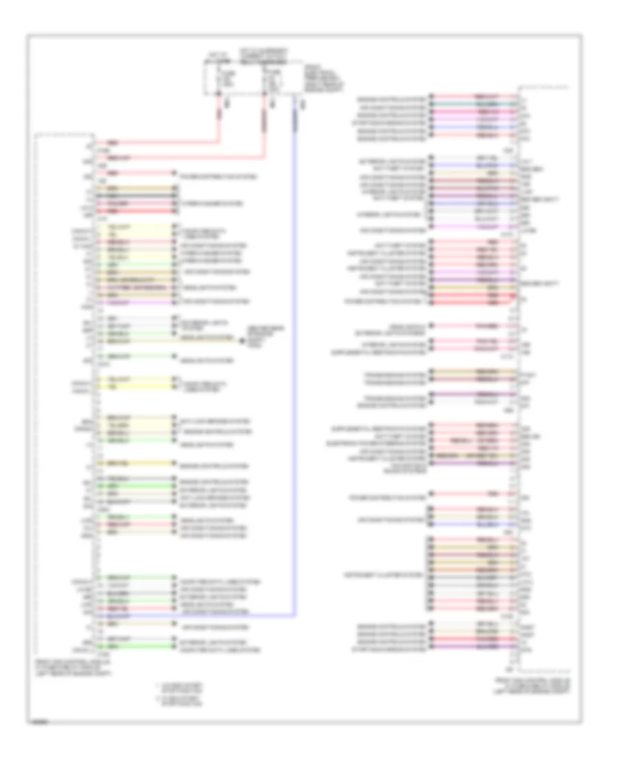 Driver s Side SAM Control Module Wiring Diagram Convertible 1 of 2 for Mercedes Benz E350 4Matic 2014