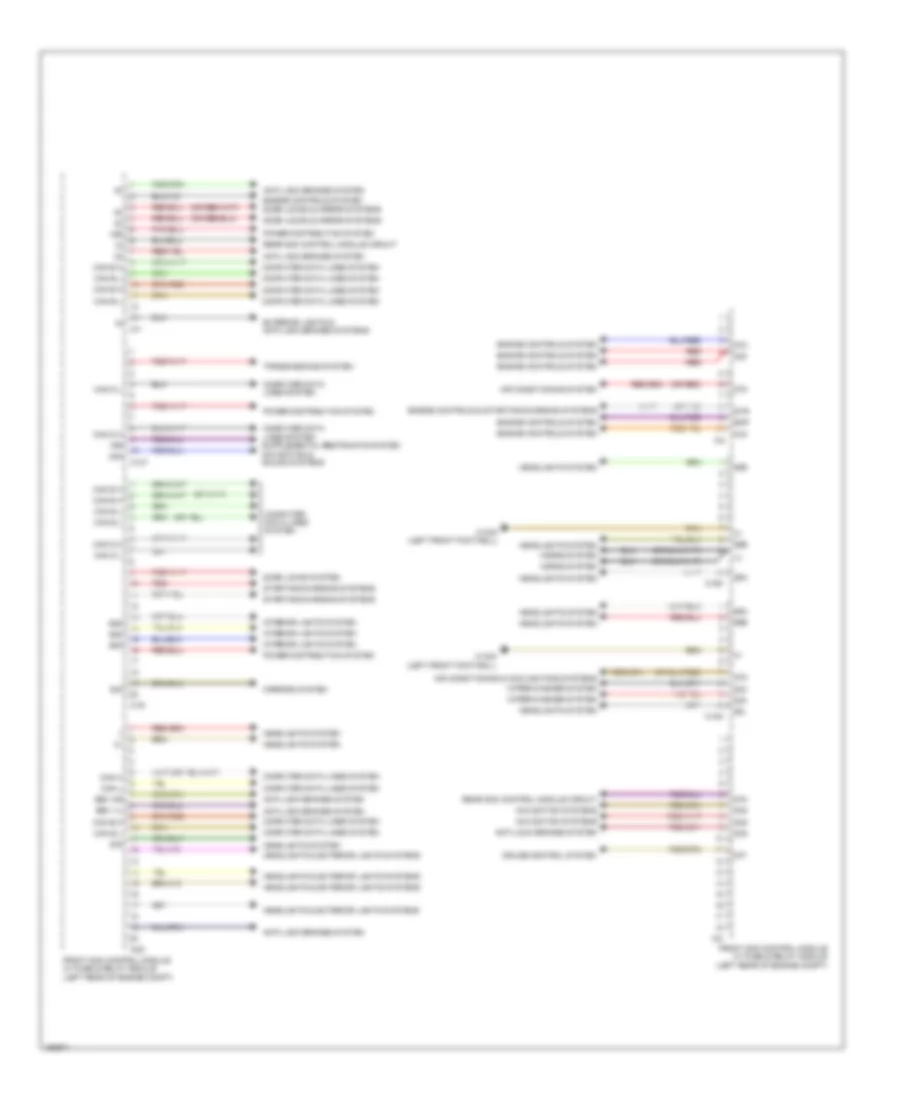 Drivers Side SAM Control Module Wiring Diagram, Wagon (2 of 2) for Mercedes-Benz E350 4Matic 2014