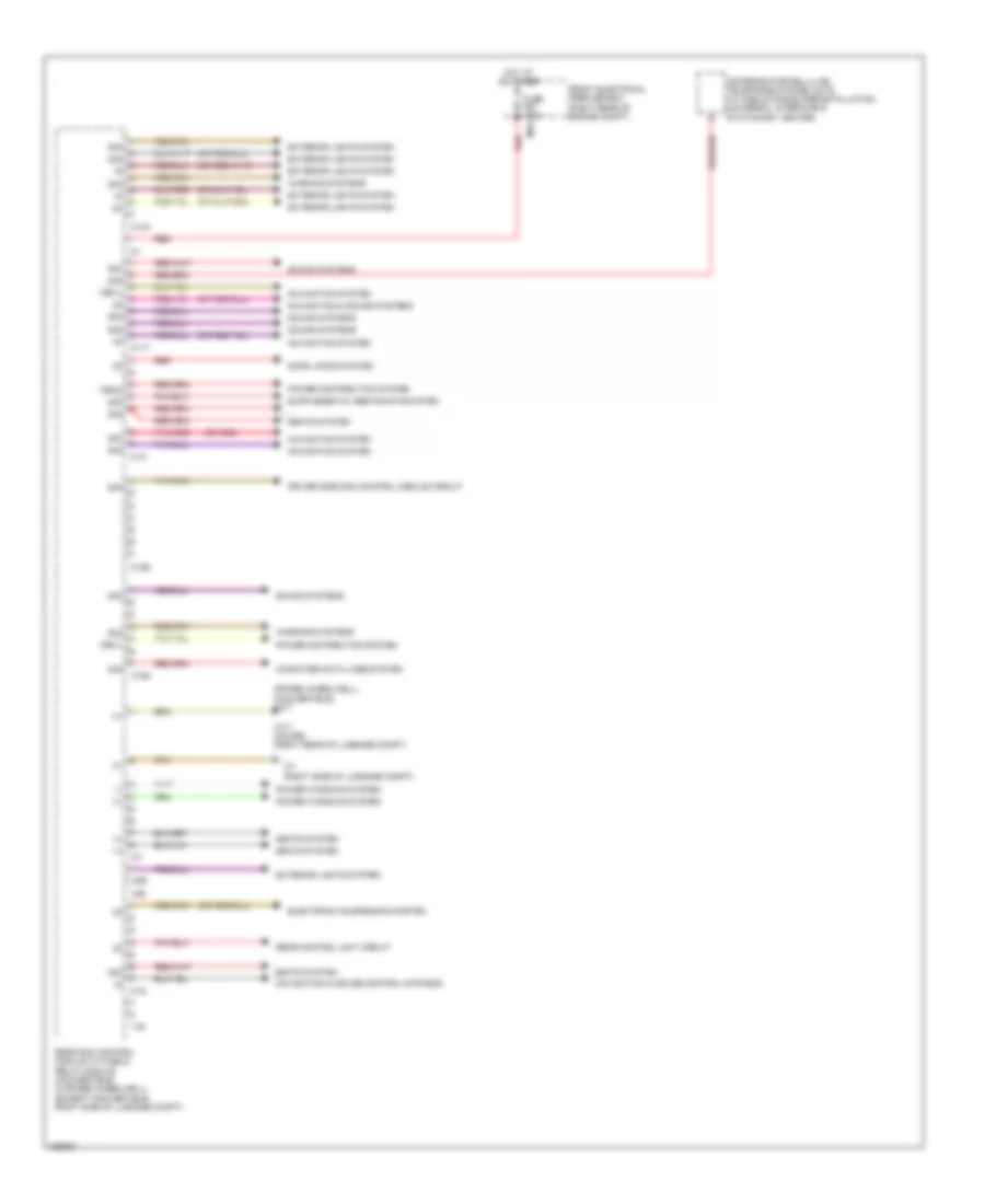 Rear SAM Control Module Wiring Diagram Convertible 2 of 2 for Mercedes Benz E350 4Matic 2014