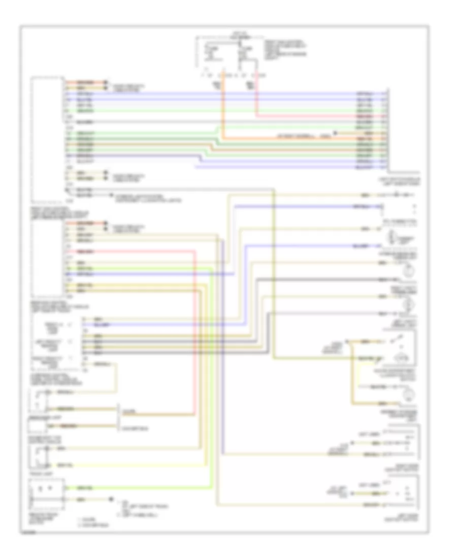 Courtesy Lamps Wiring Diagram 1 of 2 for Mercedes Benz CLK320 2005