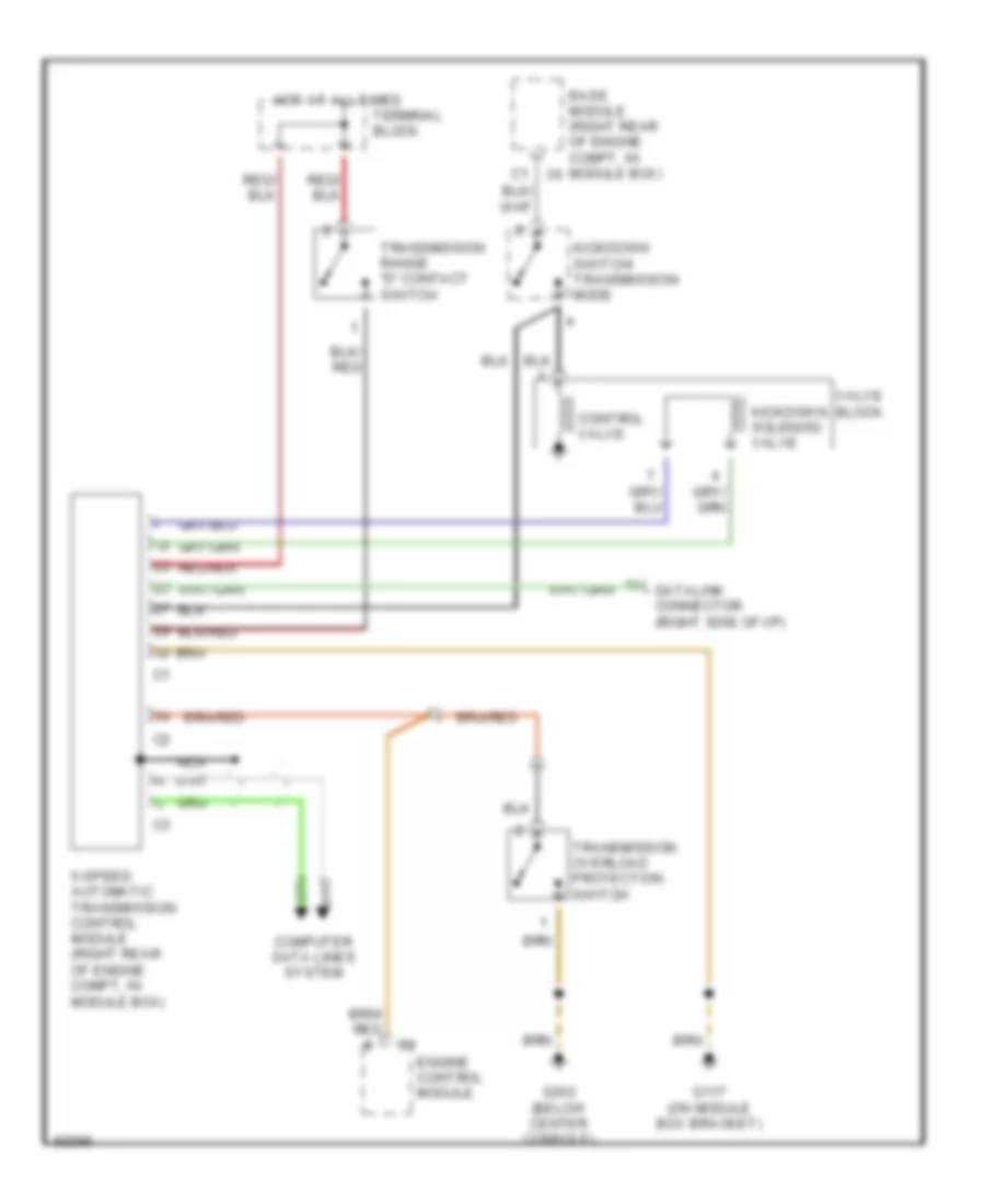 схемы автоматической коробки передач для Mercedes-Benz SL320 1995