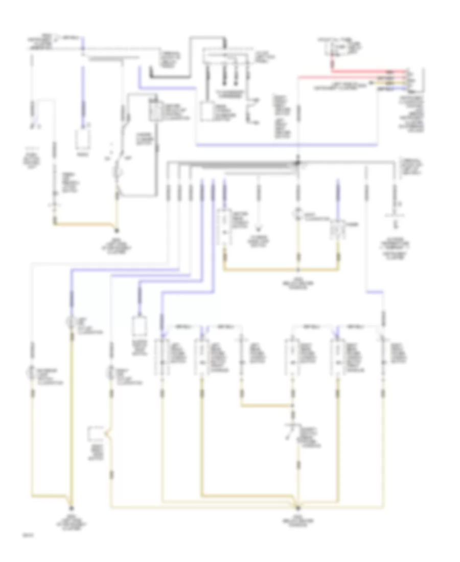 Interior Light Wiring Diagram (2 of 2) for Mercedes-Benz 300D 1992