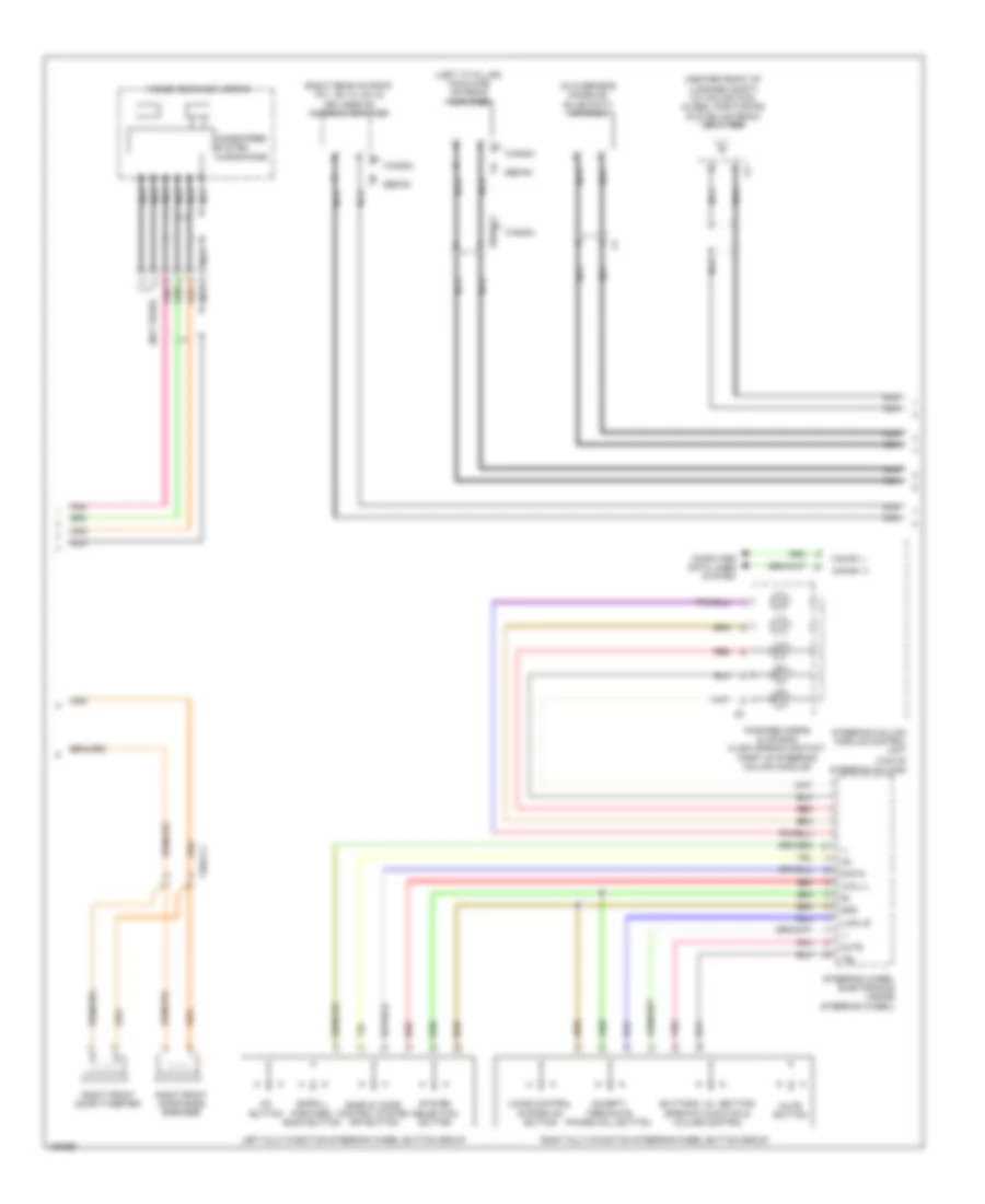 COMAND Actuation Wiring Diagram, Wagon (2 of 3) for Mercedes-Benz E350 4Matic 2014