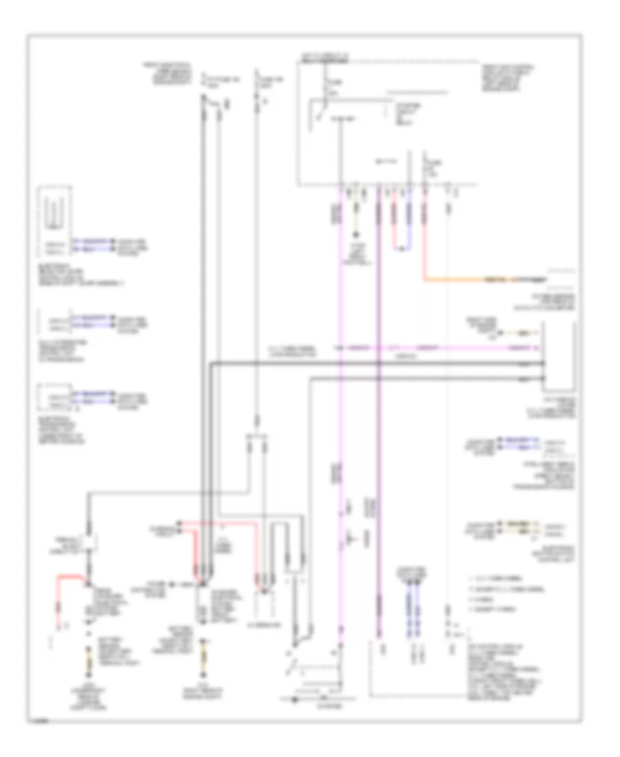 Starting Wiring Diagram, Wagon for Mercedes-Benz E350 4Matic 2014