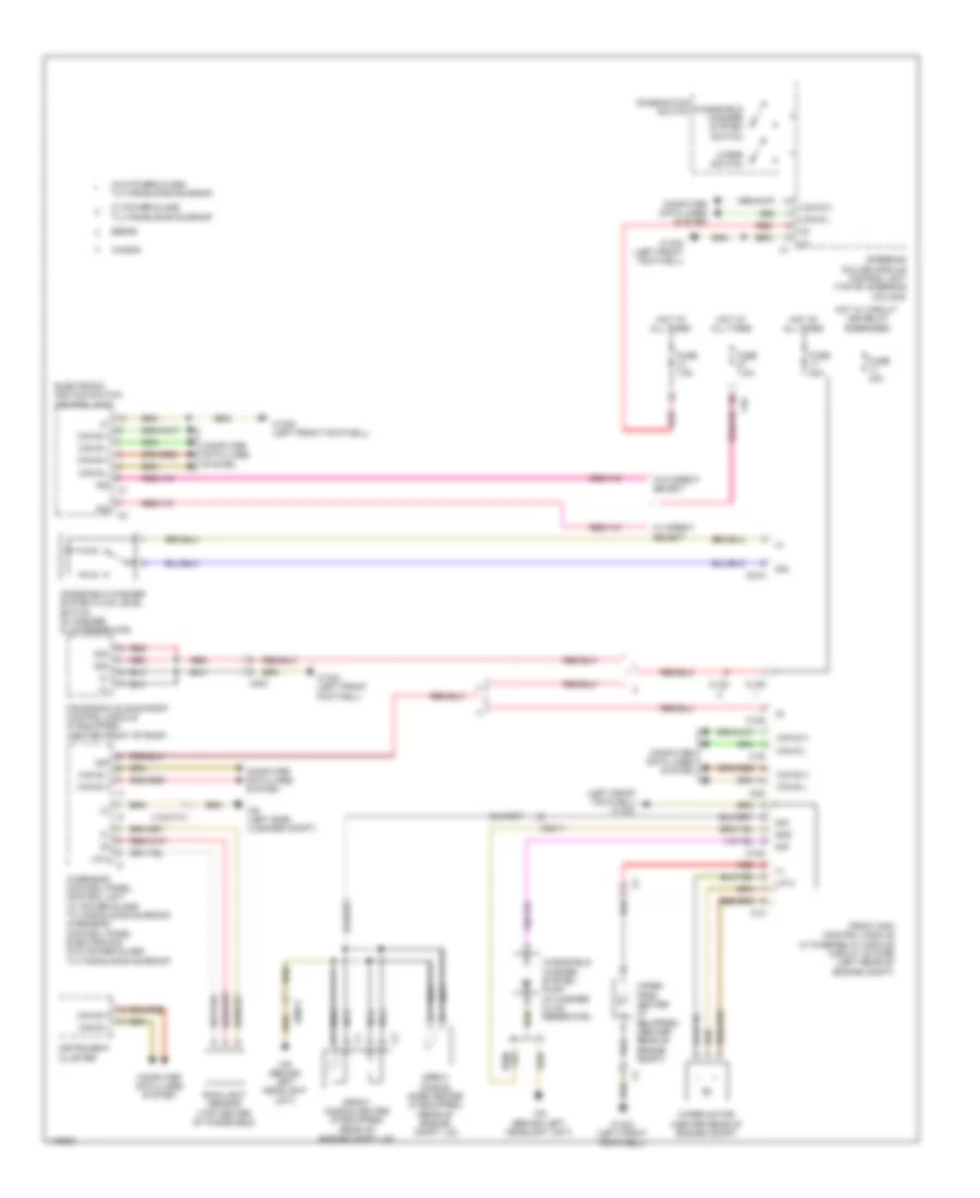 WiperWasher Wiring Diagram, Wagon for Mercedes-Benz E350 4Matic 2014