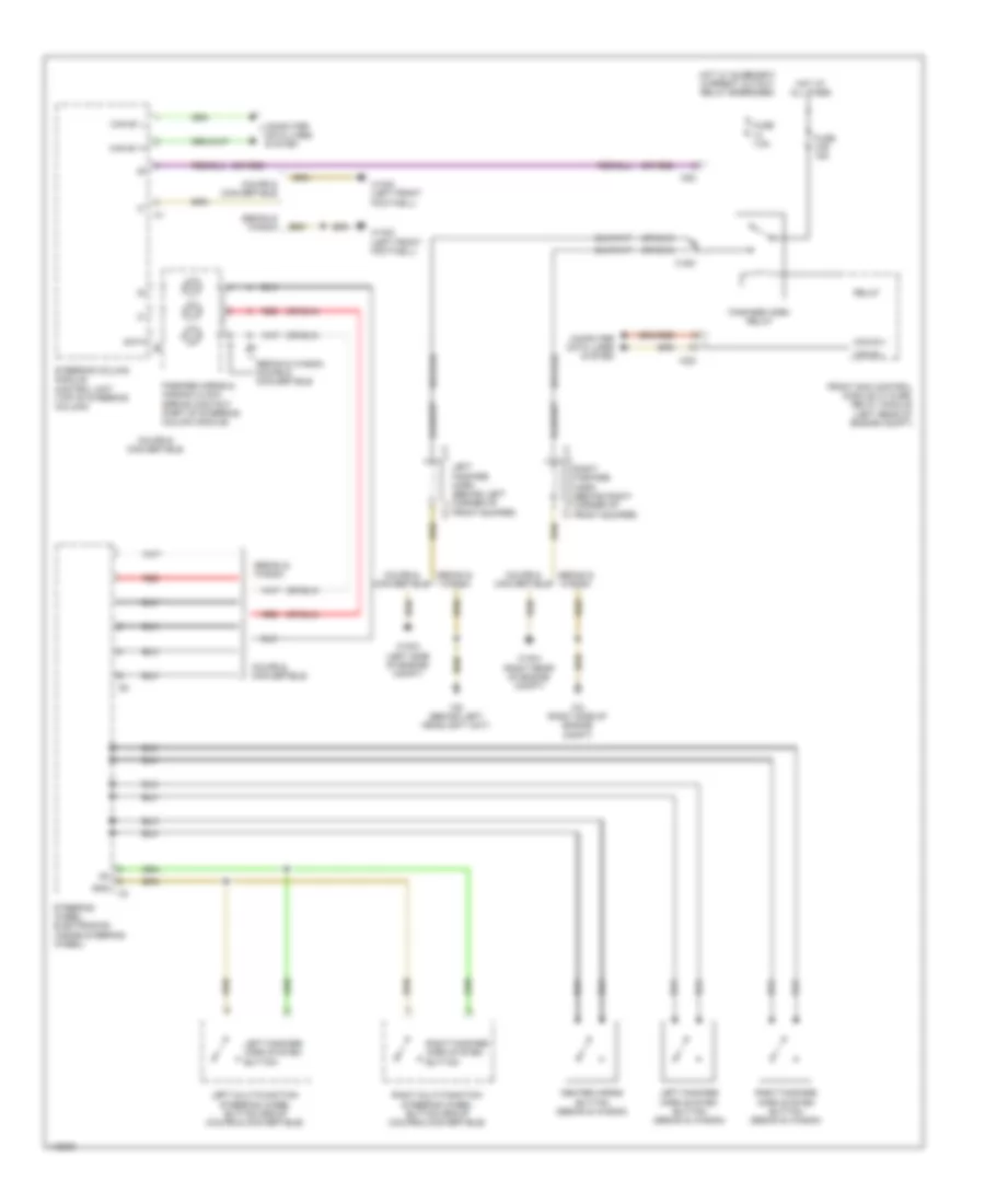 Horn Wiring Diagram for Mercedes-Benz E350 4Matic 2014
