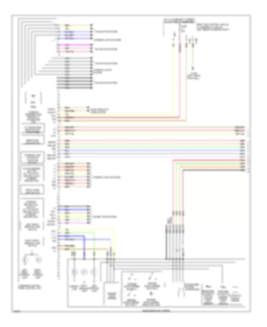 Overhead Console Wiring Diagram Sedan with Sunroof 1 of 2 for Mercedes Benz E350 4Matic 2014