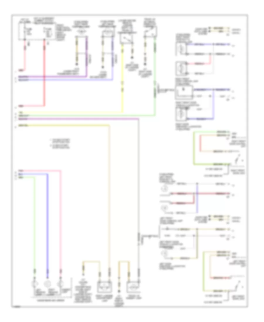 Courtesy Lamps Wiring Diagram, Coupe (2 of 2) for Mercedes-Benz E350 4Matic 2014