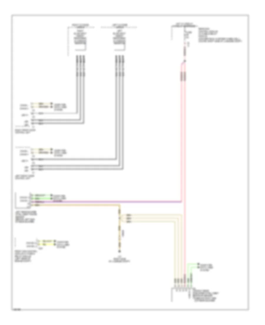 Blind Spot Information System Wiring Diagram, Convertible for Mercedes-Benz E350 4Matic 2014