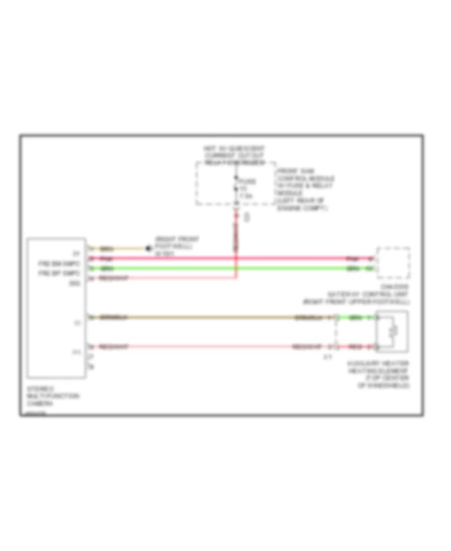 Stereo Multifunction Camera Wiring Diagram, Wagon for Mercedes-Benz E350 4Matic 2014
